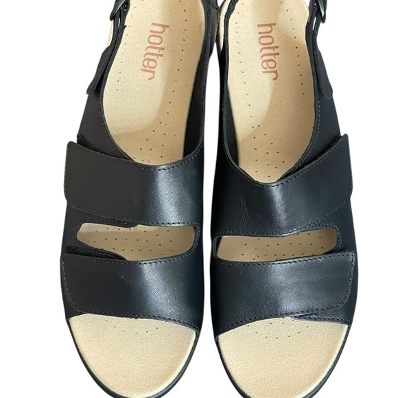 Hotter Easy comfort concept black sandals size US 11 - Picture 4 of 14